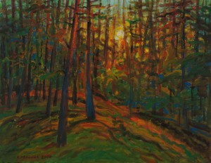 "Zachód słońca w lesie", Wiktor Riabinin, 376
