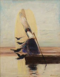 "Kobieta na łodzi", Janusz Lewandowski, 64